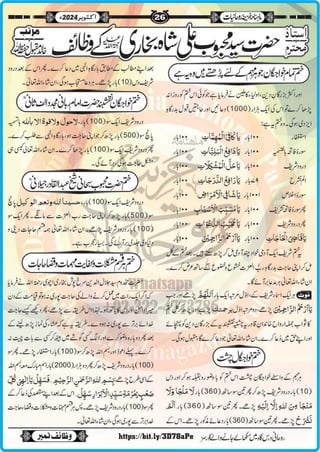 Monthly Khazina-e-Ruhaniyaat Oct’2024 (Vol.15, Issue 6)