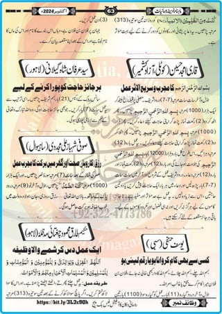 Monthly Khazina-e-Ruhaniyaat Oct’2024 (Vol.15, Issue 6)