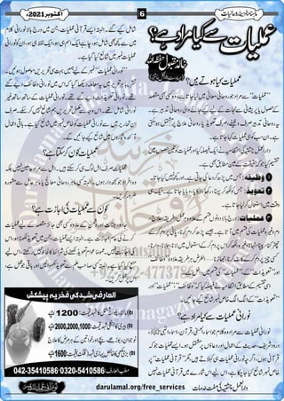 Monthly Khazina-e-Ruhaniyaat Oct'21 (Vol.12, Issue 6)