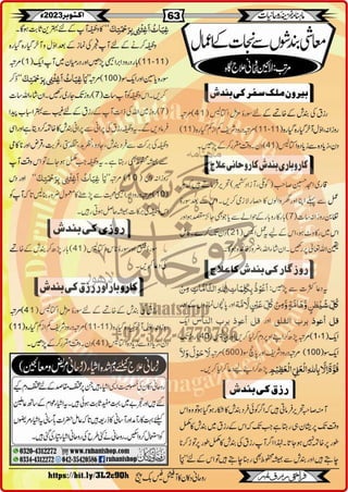 Monthly Khazina-e-Ruhaniyaat October'23 (Vol.14, Issue 6)
