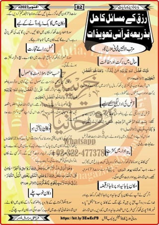 Monthly Khazina-e-Ruhaniyaat October'23 (Vol.14, Issue 6)