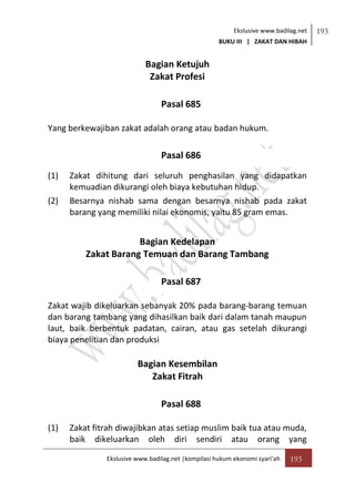 Mengatur Kompilasi Hukum Ekonomi Syariah