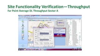 Site Functionality Verification—Throughput
Far Point Average DL Throughput Sector A
 
