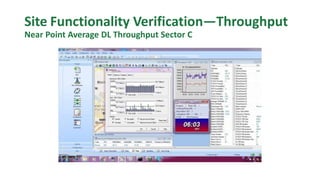 Site Functionality Verification—Throughput
Near Point Average DL Throughput Sector C
 