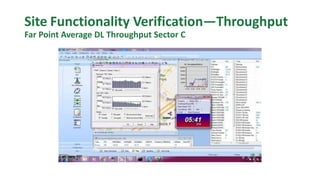 Site Functionality Verification—Throughput
Far Point Average DL Throughput Sector C
 