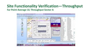 Site Functionality Verification—Throughput
Far Point Average UL Throughput Sector A
 