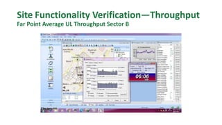Site Functionality Verification—Throughput
Far Point Average UL Throughput Sector B
 