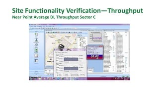 Site Functionality Verification—Throughput
Near Point Average DL Throughput Sector C
 