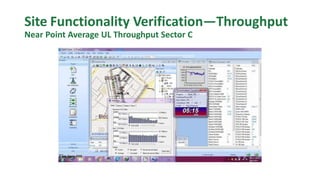 Site Functionality Verification—Throughput
Near Point Average UL Throughput Sector C
 
