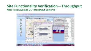 Site Functionality Verification—Throughput
Near Point Average UL Throughput Sector B
 