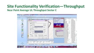 Site Functionality Verification—Throughput
Near Point Average UL Throughput Sector C
 