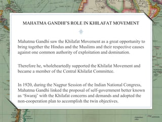 Khilafat movement in India # Indian History | PPTX