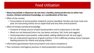 Linking Agriculture, Food Systems and Nutrition for Food and Nutrition Security in Myanmar 