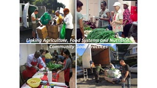 Linking Agriculture, Food Systems and Nutrition for Food and Nutrition Security in Myanmar 