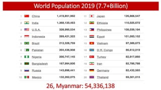 Linking Agriculture, Food Systems and Nutrition for Food and Nutrition Security in Myanmar 