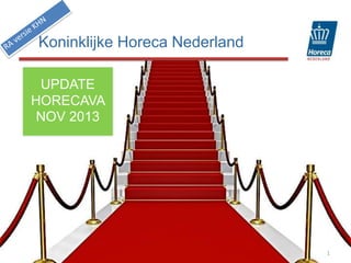 Koninklijke Horeca Nederland

 UPDATE
HORECAVA
 NOV 2013




                               1
 