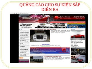 QUẢNG CÁO CHO SỰ KIỆN SẮP DIỄN RA 