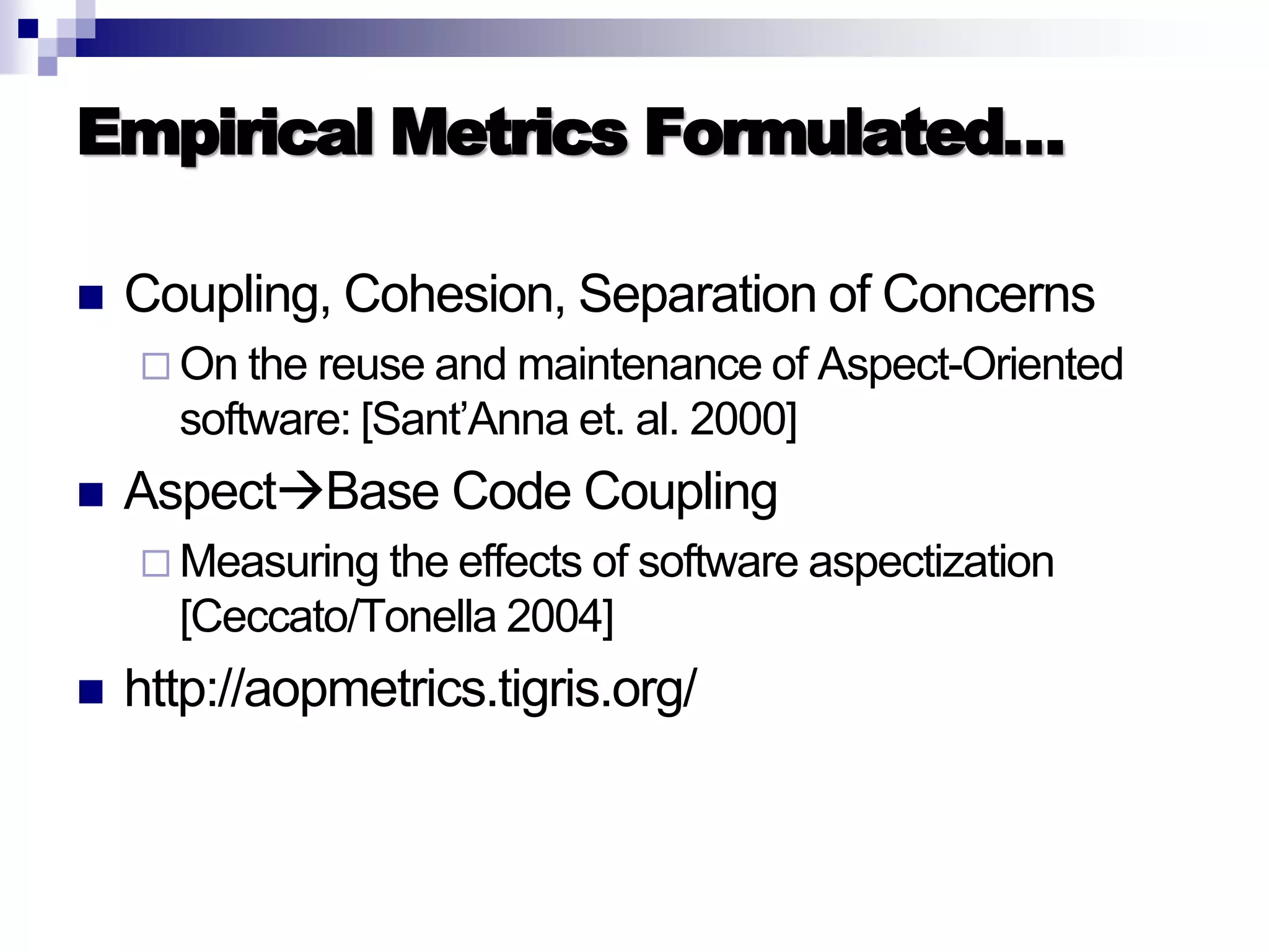 Introduction to AOP, AspectJ, and Explicit Join Points