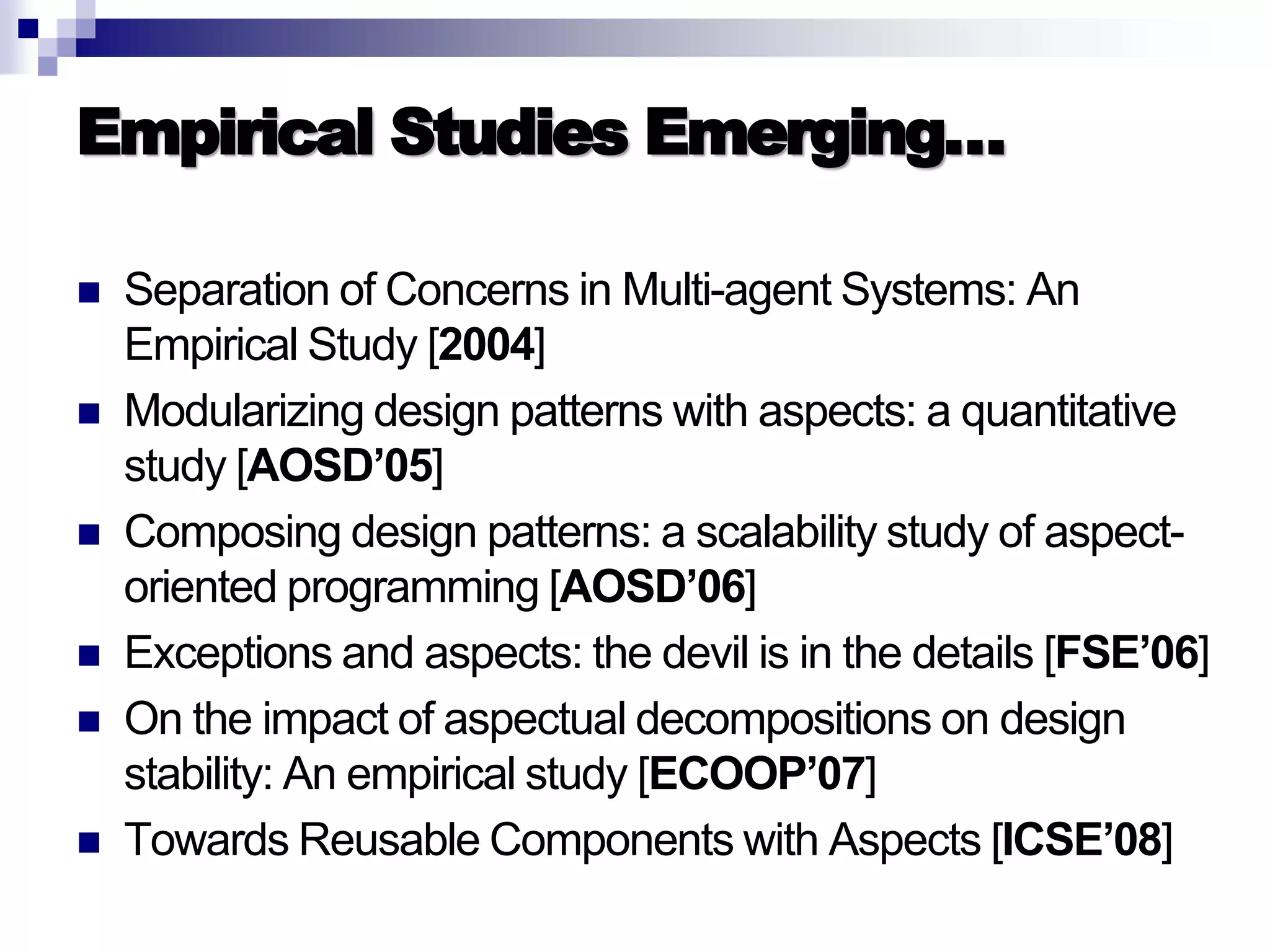 Introduction to AOP, AspectJ, and Explicit Join Points