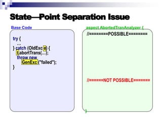 Introduction to AOP, AspectJ, and Explicit Join Points