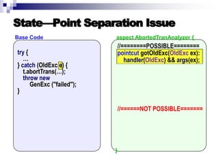 Introduction to AOP, AspectJ, and Explicit Join Points