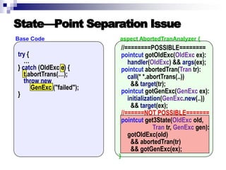 Introduction to AOP, AspectJ, and Explicit Join Points