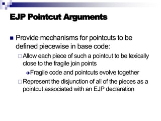 Introduction to AOP, AspectJ, and Explicit Join Points