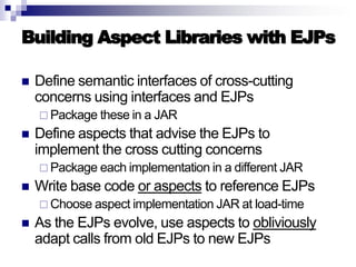 Introduction to AOP, AspectJ, and Explicit Join Points