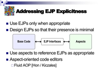 Introduction to AOP, AspectJ, and Explicit Join Points