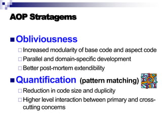 Introduction to AOP, AspectJ, and Explicit Join Points