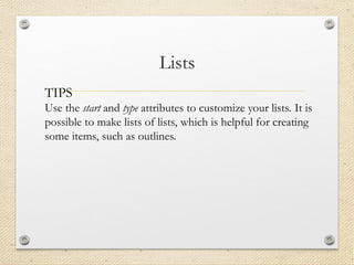 html and web pages about .ppt