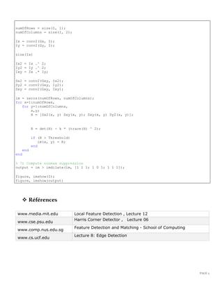 harris corner detector | PDF