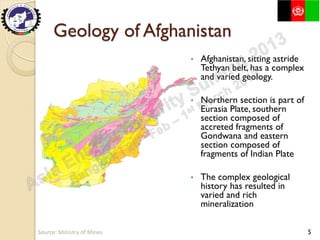 An Introduction to Petroleum & Mineral Resources of Afghanistan | PDF