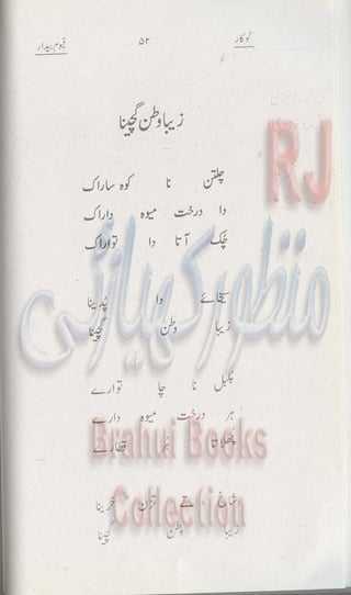 Khookar ؓBrahui Book کوکار نوشتہ عبدلاقیوم بیدار