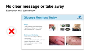 No clear message or take away
Example of what doesn’t work
 