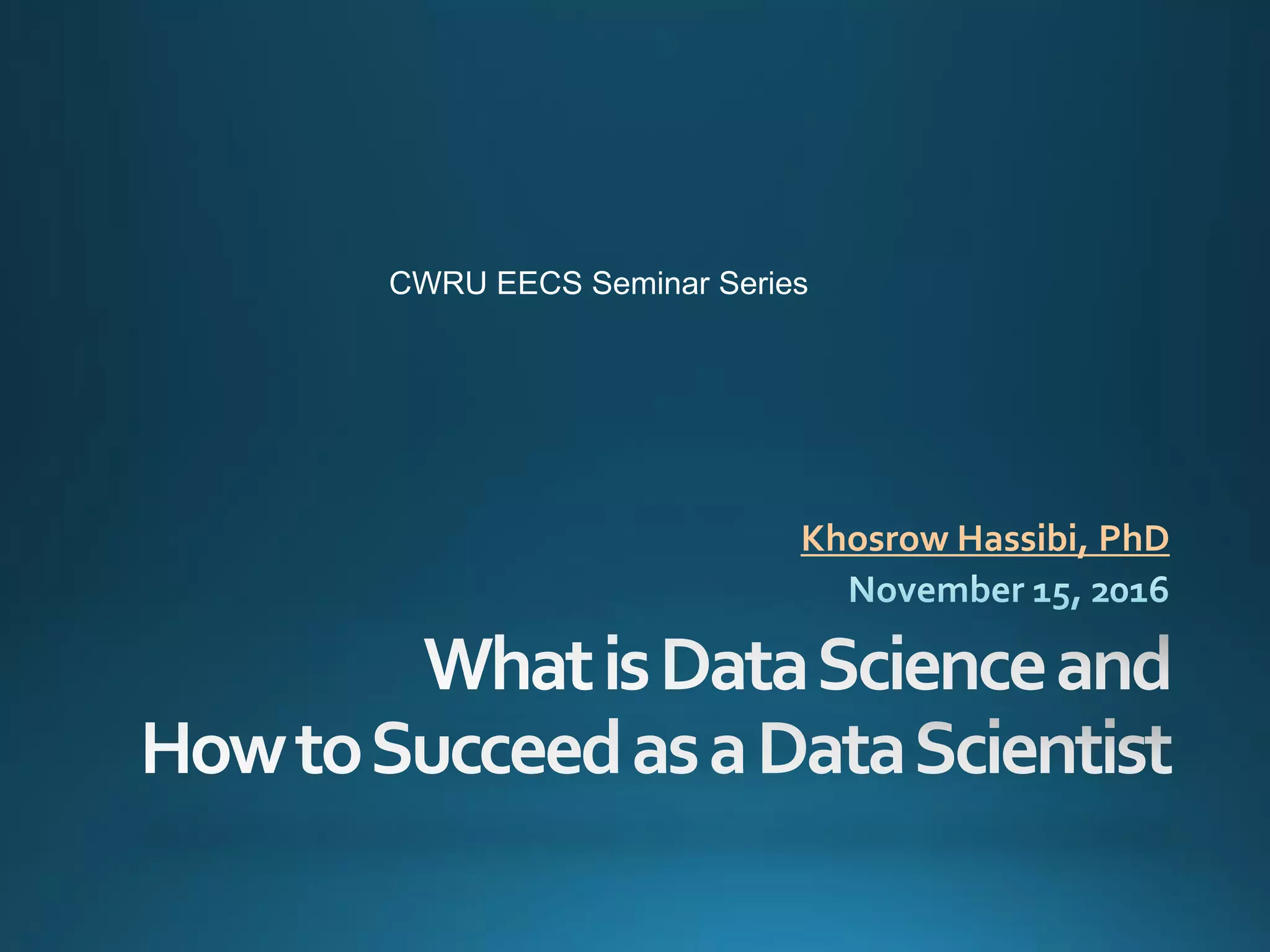 Khosrow Hassibi, PhD
CWRU EECS Seminar Series
 