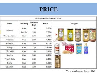 PRICE
• View attachments (Excel file)
 