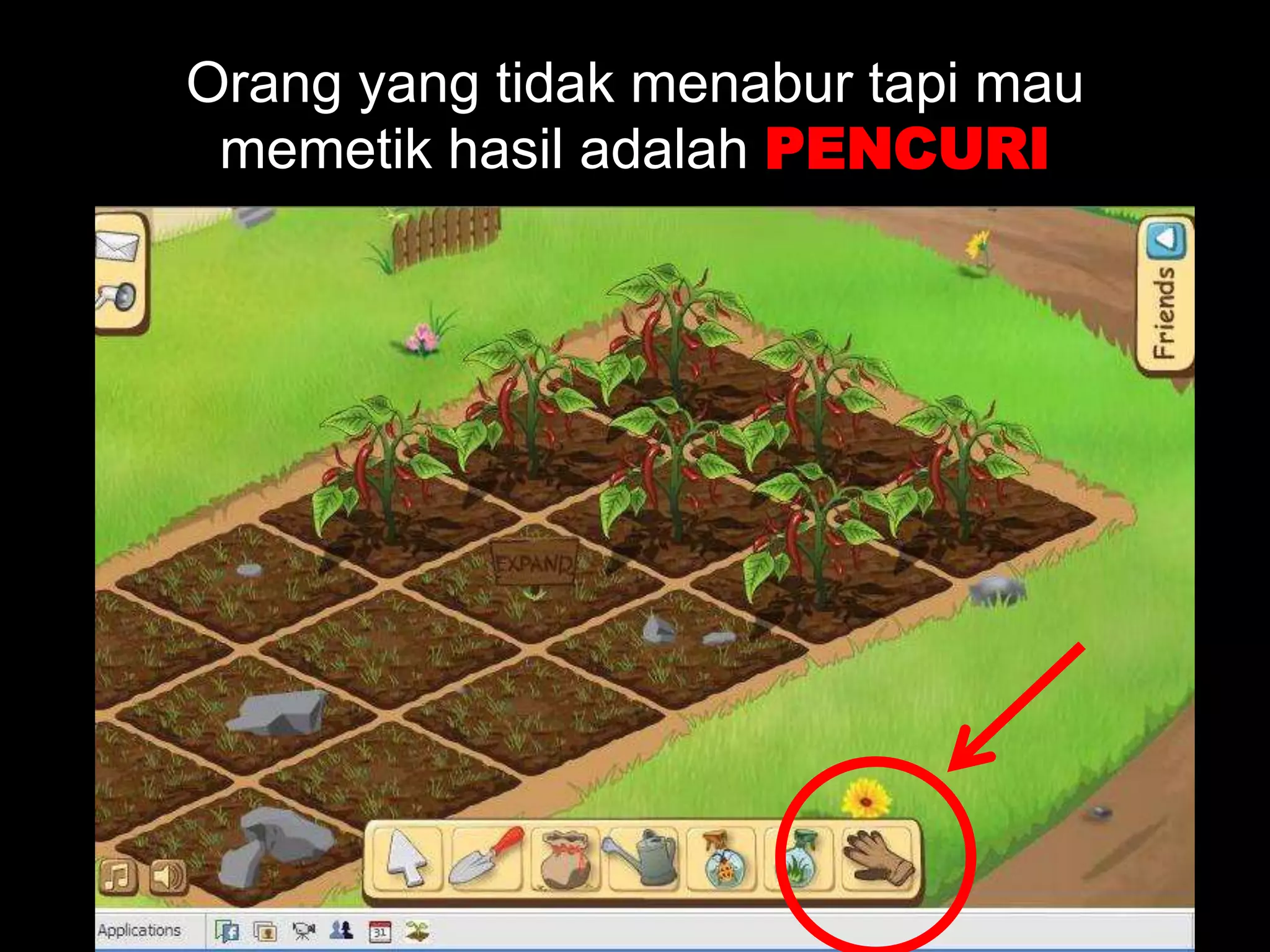 Orang yang tidakmenaburtapimaumemetikhasiladalahPENCURI