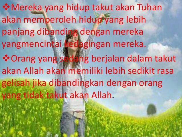 Khotbah Takut akan Tuhan
