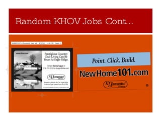 Random KHOV Jobs Cont... 