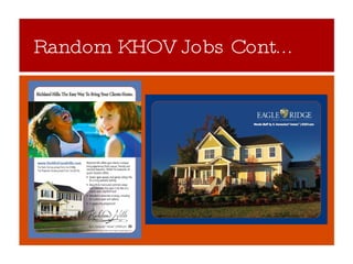 Random KHOV Jobs Cont... 
