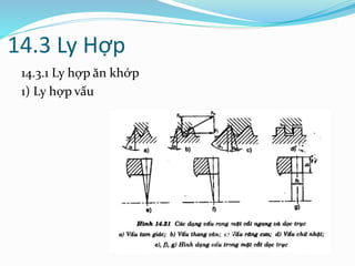 14.3 Ly Hợp
14.3.1 Ly hợp ăn khớp
1) Ly hợp vấu
 