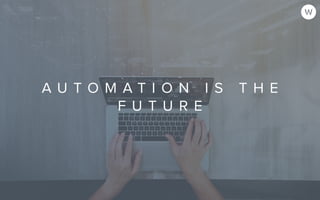 A U T O M A T I O N I S T H E
F U T U R E
 