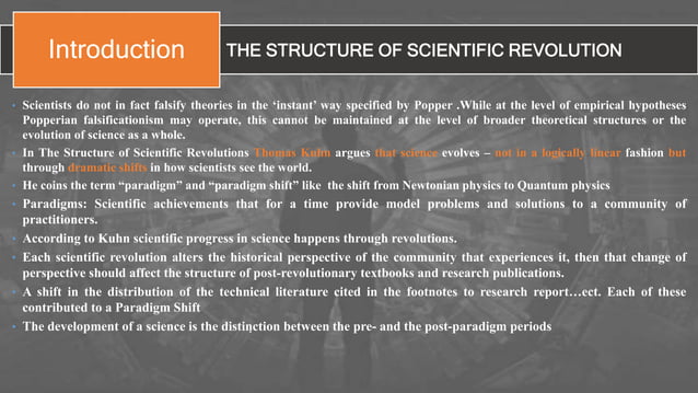 The Structure Of Scientific Revolution Thomas Kuhn Pptx Physics