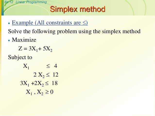simplex method