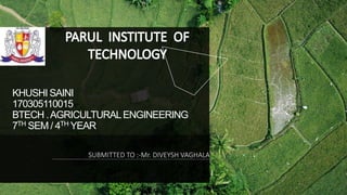 TRADTIONAL AND MODERN AGRICULTURE | PPTX