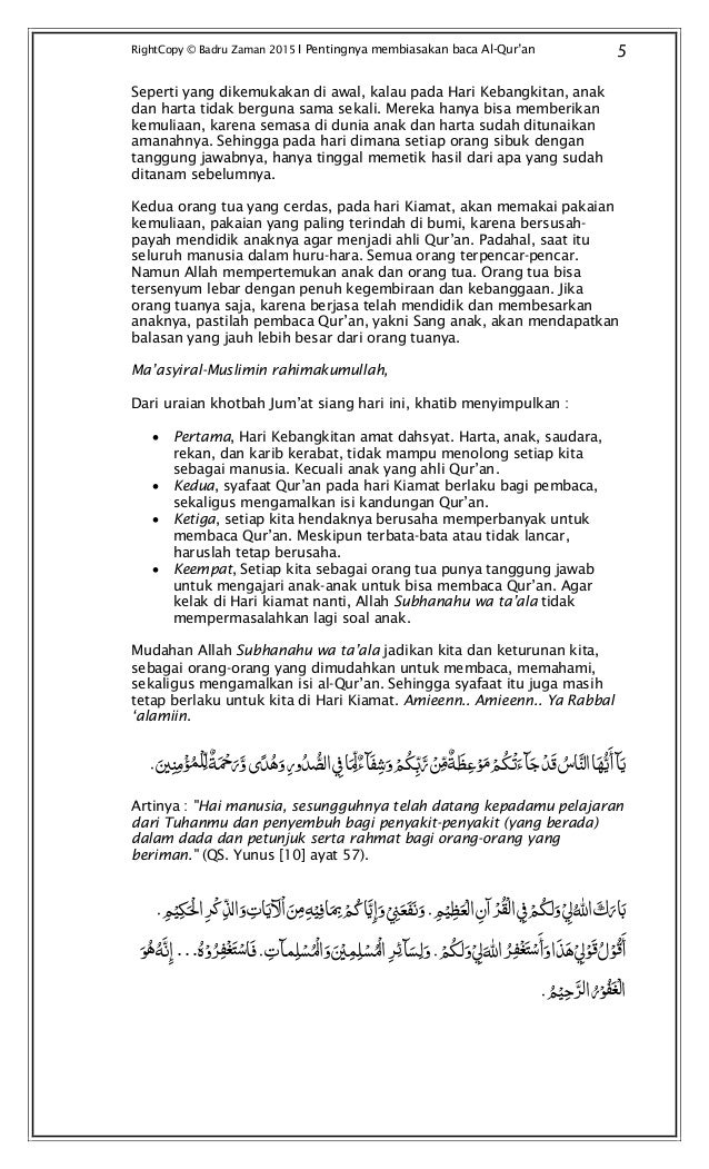 Contoh Khutbah Jumat Tentang Hari Kiamat Singkat Temukan