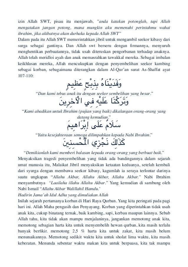 Khutbah Idul Adha