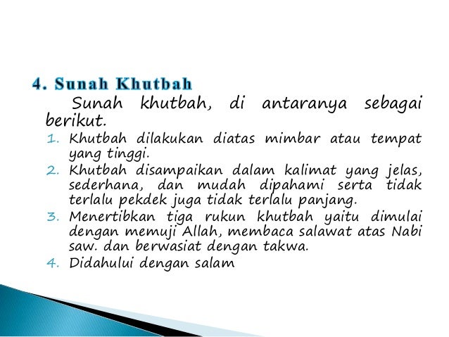 Khutbah Jumat dan Ceramah